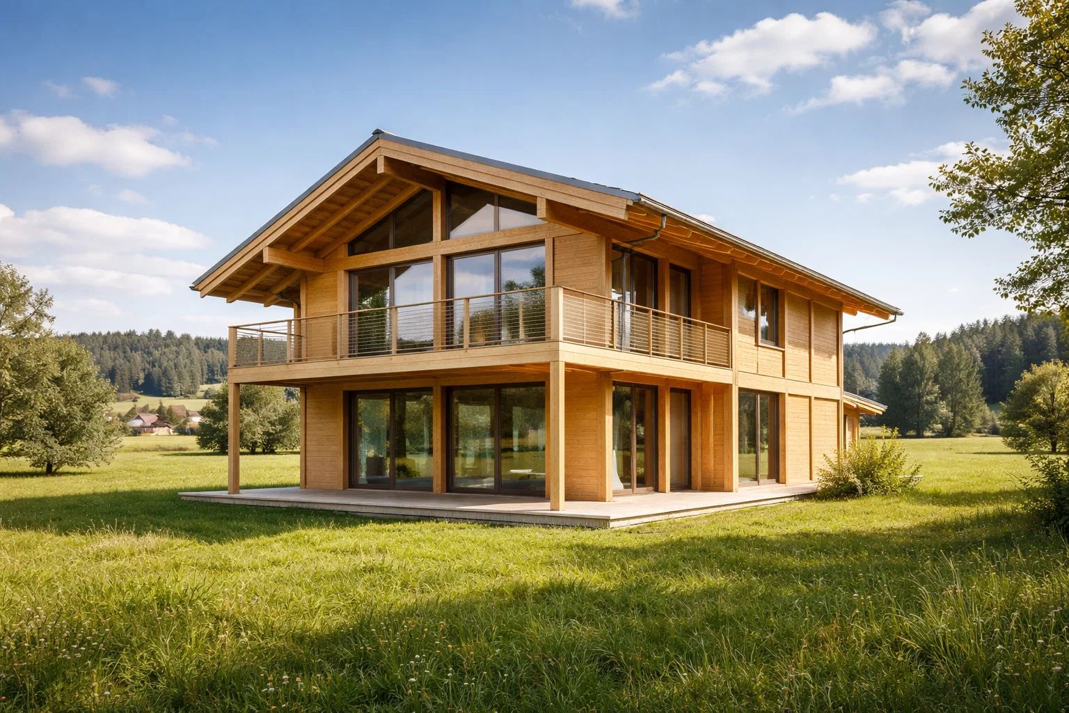 Massivholzhaus Zimmerei Müller